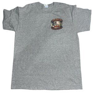 Sturgis 2015 75th Anniversary Black Hills Rally Gray T-Shirt Size XL USED
